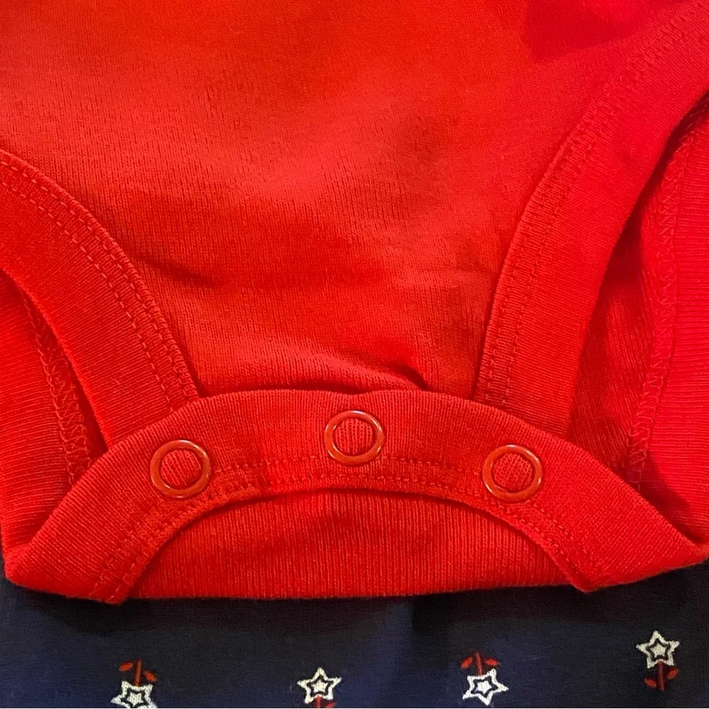 NEW! CARTER’S Bundle Just One You Patriotic 3pc Outfit Red White Blue Newborn